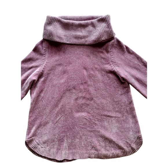 Soft Surroundings Women's Mauve Mist Soft Winds Chenille Tunic Sweater Size LP - Picture 3 of 10